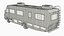 3D Classic American RV Camper 1980s Style