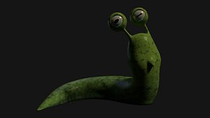 3d snail cartoonish model