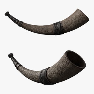 Viking War Horn 3D model