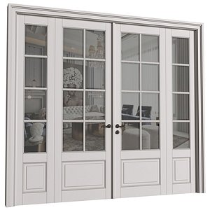 Doors in classical style 3D model
