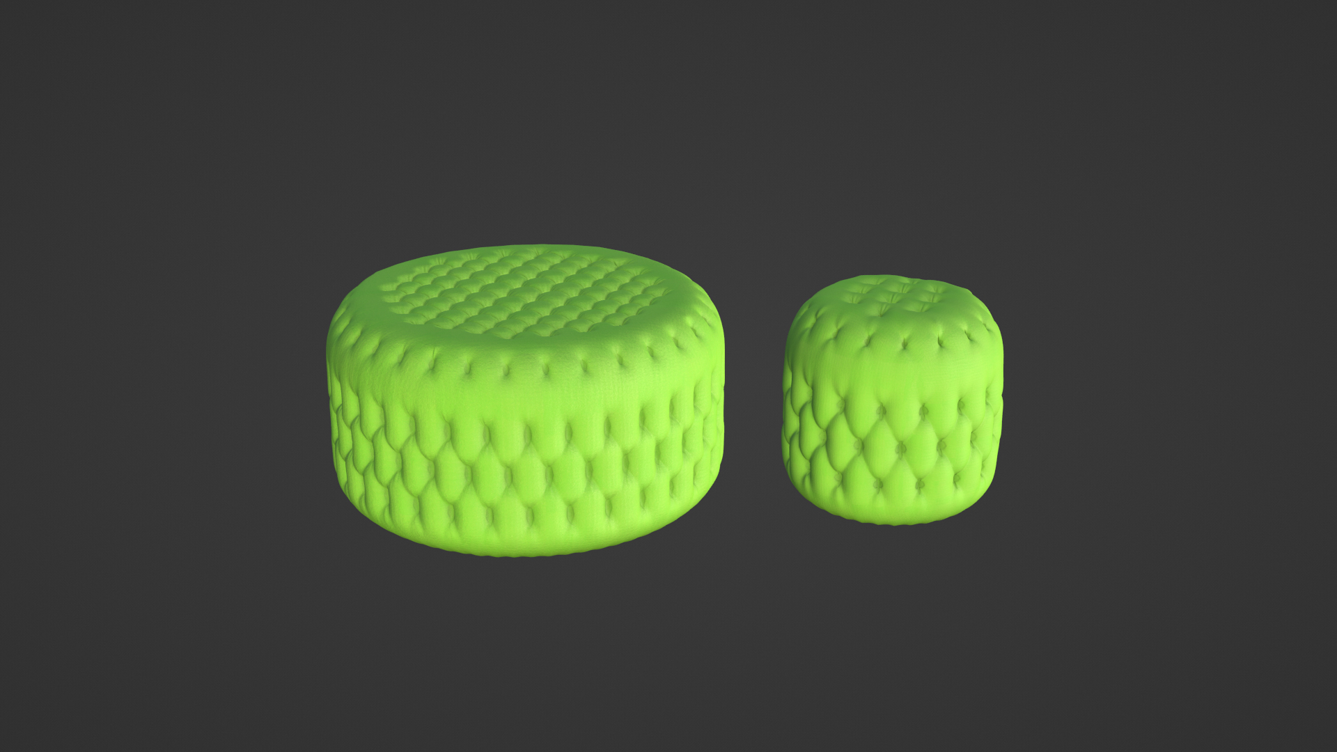 Round tufted ottoman green fabric 3D model https://p.turbosquid.com/ts-thumb/P1/gReIFV/S2/green_2fabric_ottomans/png/1643067770/1920x1080/turn_fit_q99/60b2b09e0a9ff4a486a02c34a7944dbee5aaf572/green_2fabric_ottomans-1.jpg