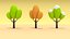 3D trees set