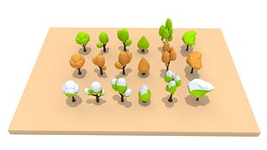 3D trees set