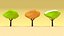 3D trees set