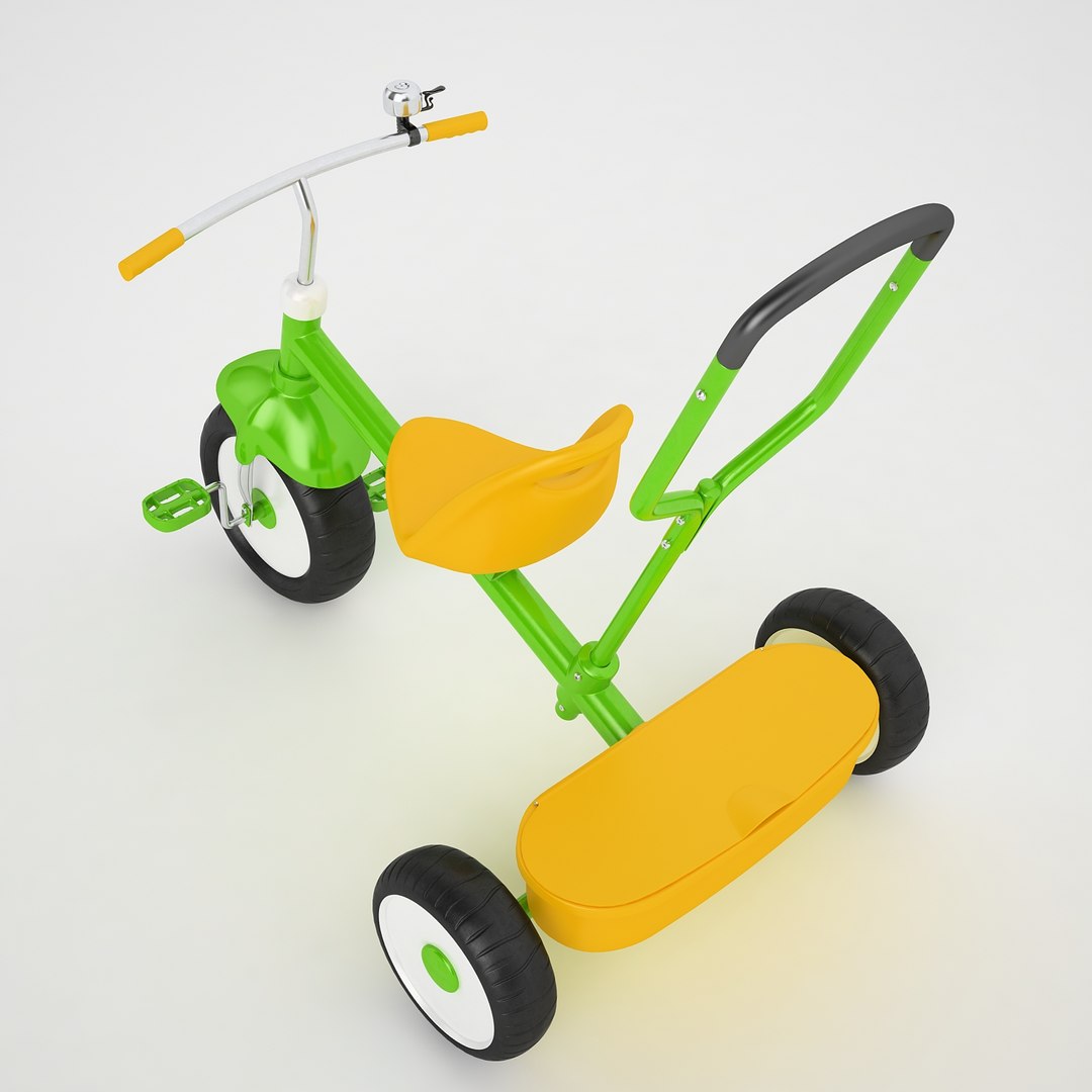 Steer Stroll Trike 3D Model TurboSquid 1283125