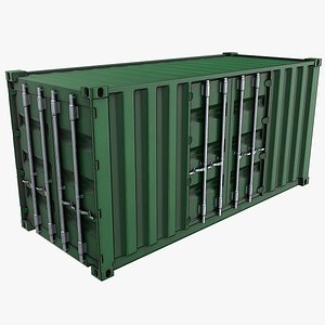 20ft Side Door Container - Green
