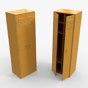 PBR School Gym Locker 09 - Yellow