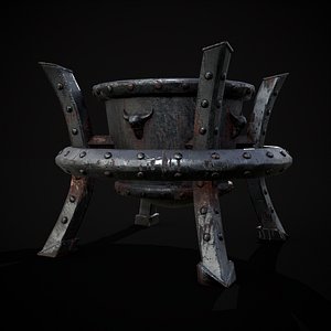 Gothic Iron Cauldron model