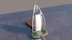 Burj Al Arab Tower 3D model