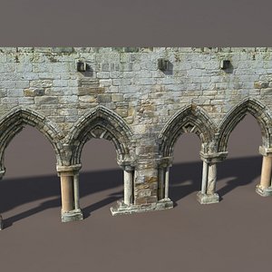 Castle Ruin #1 Low poly 3d Model