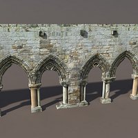 Castle Ruin #1 Low poly 3d Model