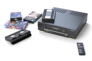 Video Cassette Player Sharp VC-M11 Low-poly