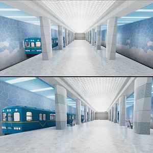 subway station 01 3D model