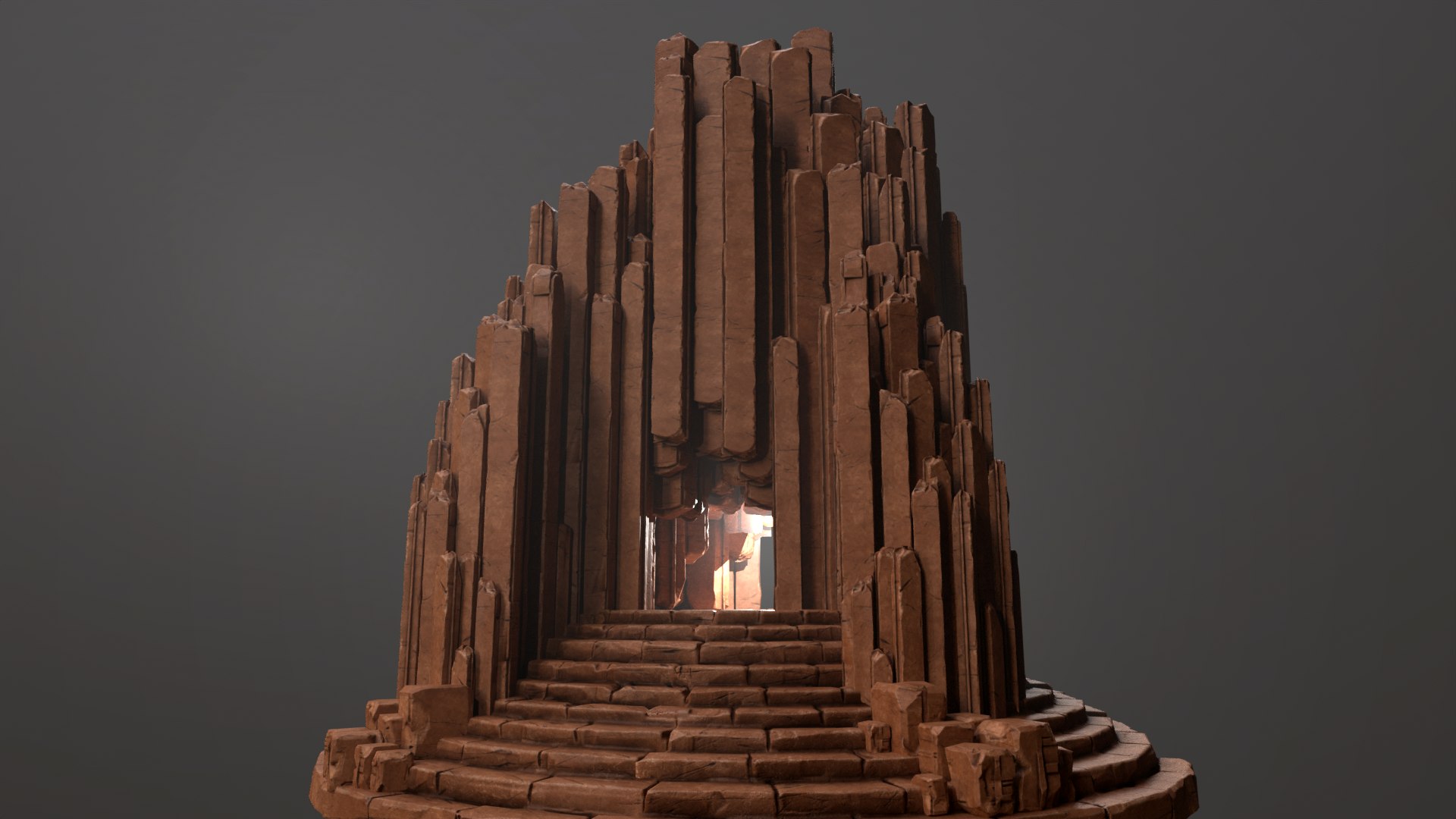 3D Basalt Rocks Platform Gate - TurboSquid 2357536