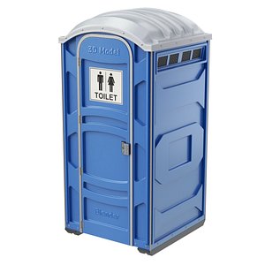 portable toilet 3D model