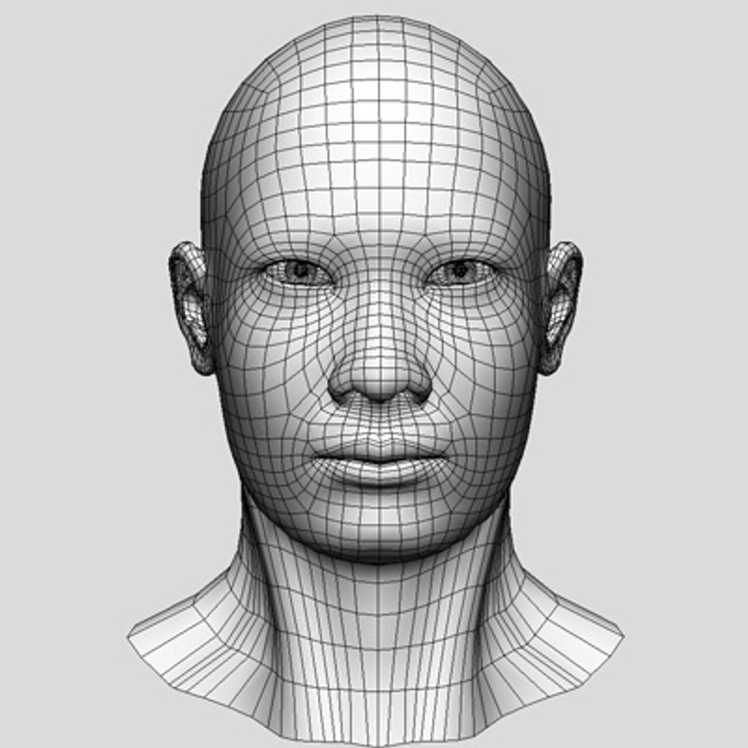 3d head asian