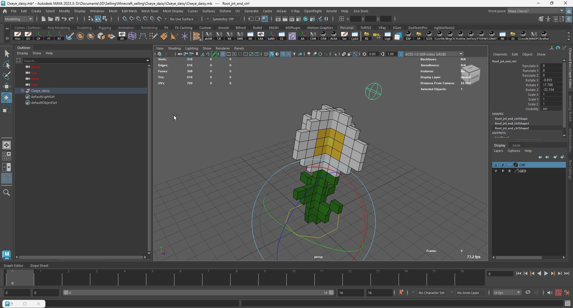 Minecraft Oxeye Daisy Rig 3D model https://p.turbosquid.com/ts-thumb/P2/8YhbGk/Fd/maya_cmrpixfbiy/png/1777636957/1920x1080/fit_q87/a0eb6d37879143fc0f30563eff4b699e9a447aac/maya_cmrpixfbiy.jpg
