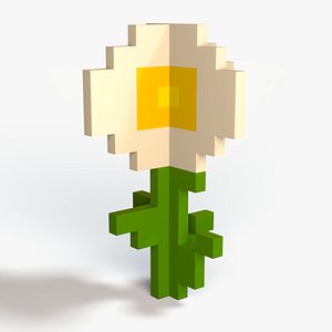 Minecraft Oxeye Daisy Rig 3D model