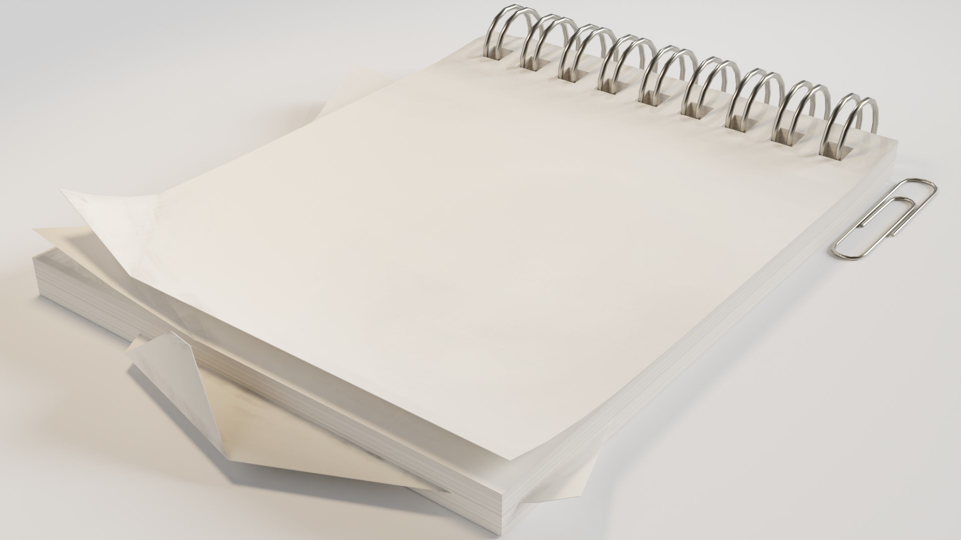 3D Model Notepad With Ring Binders - TurboSquid 2012170