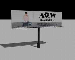 free c4d mode billboard advertisement