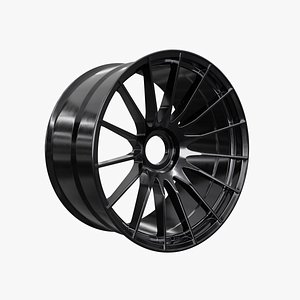 3D Enkei Rs05rr Centerlock Wheel R-face model
