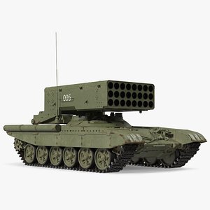 3d model russian multiple rocket launcher