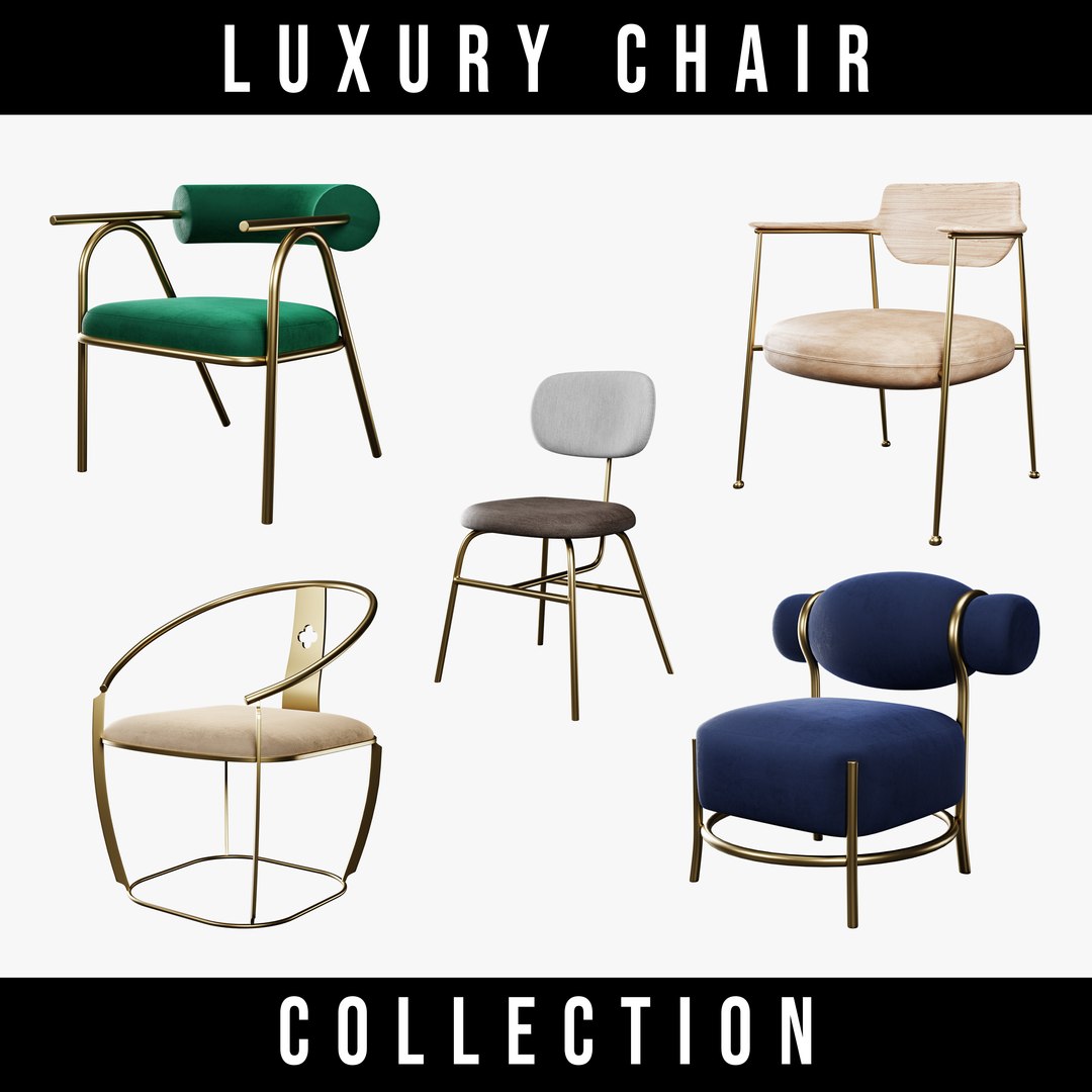 3D Model Luxury Chair Collection - TurboSquid 2119949