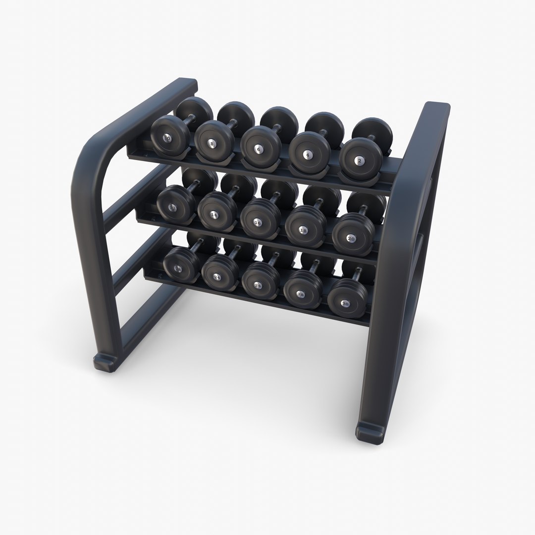 3D Dumbbell rack v1 https://p.turbosquid.com/ts-thumb/P2/UEsGxR/gf/dumbell_rack_v1_0072/jpg/1676541443/1920x1080/fit_q87/ecd1d8ed237fb71aa940114594e0797eaa50542a/dumbell_rack_v1_0072.jpg