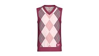 Men V-Neck Sleeveless Argyle Sweater