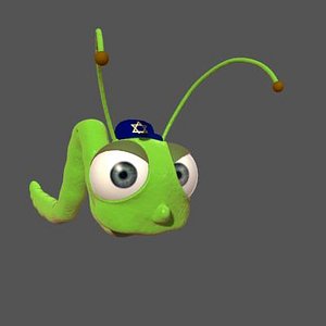 mesh worm 3d model