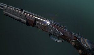 vertical shotgun 3D model