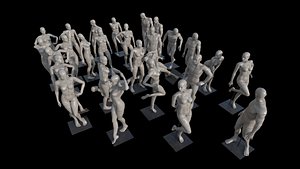 Mannequins Pack 3D model