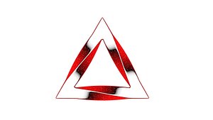 3D model twisted triangle