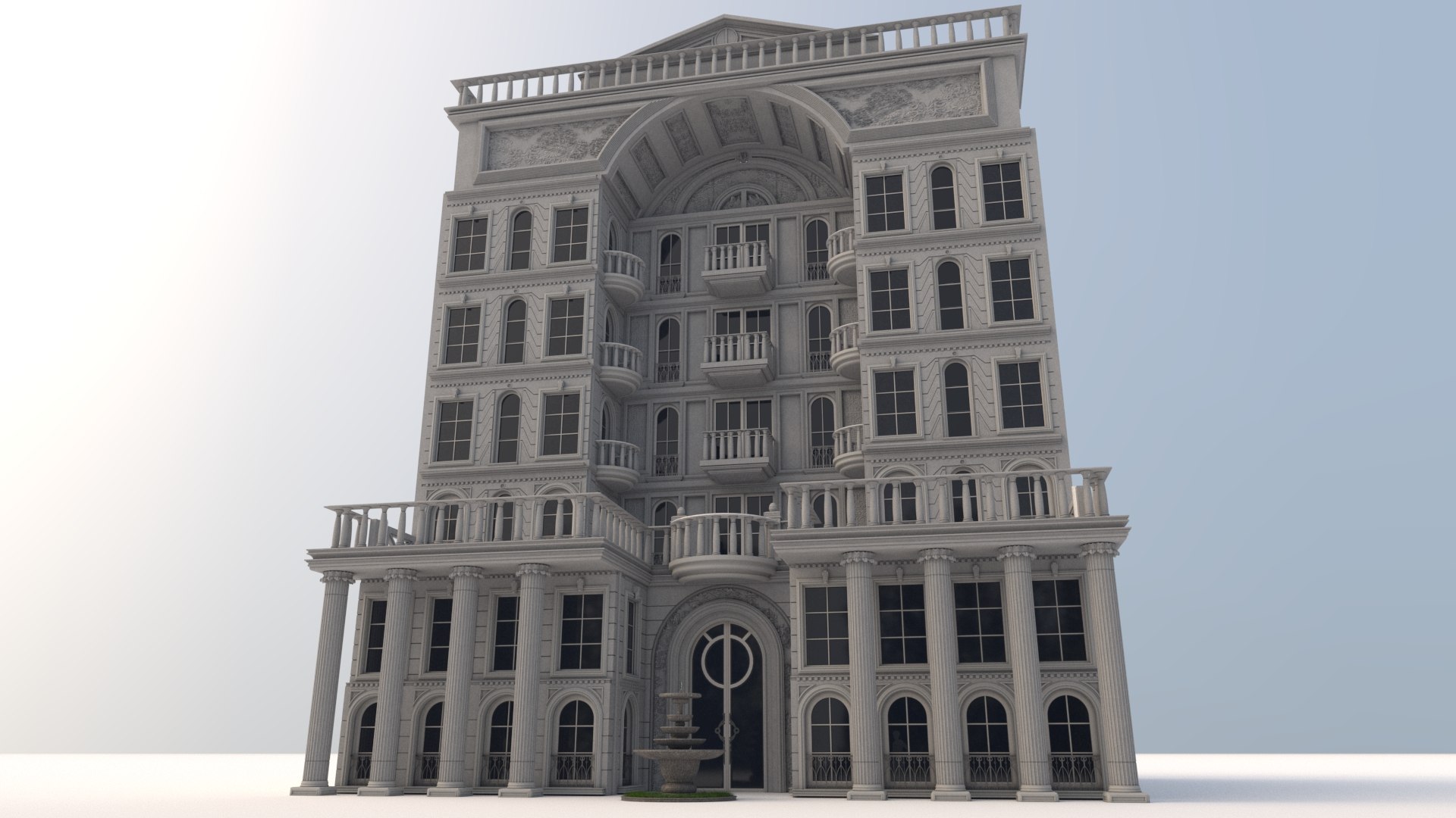 3D Model 5 Star Hotel - TurboSquid 1633491
