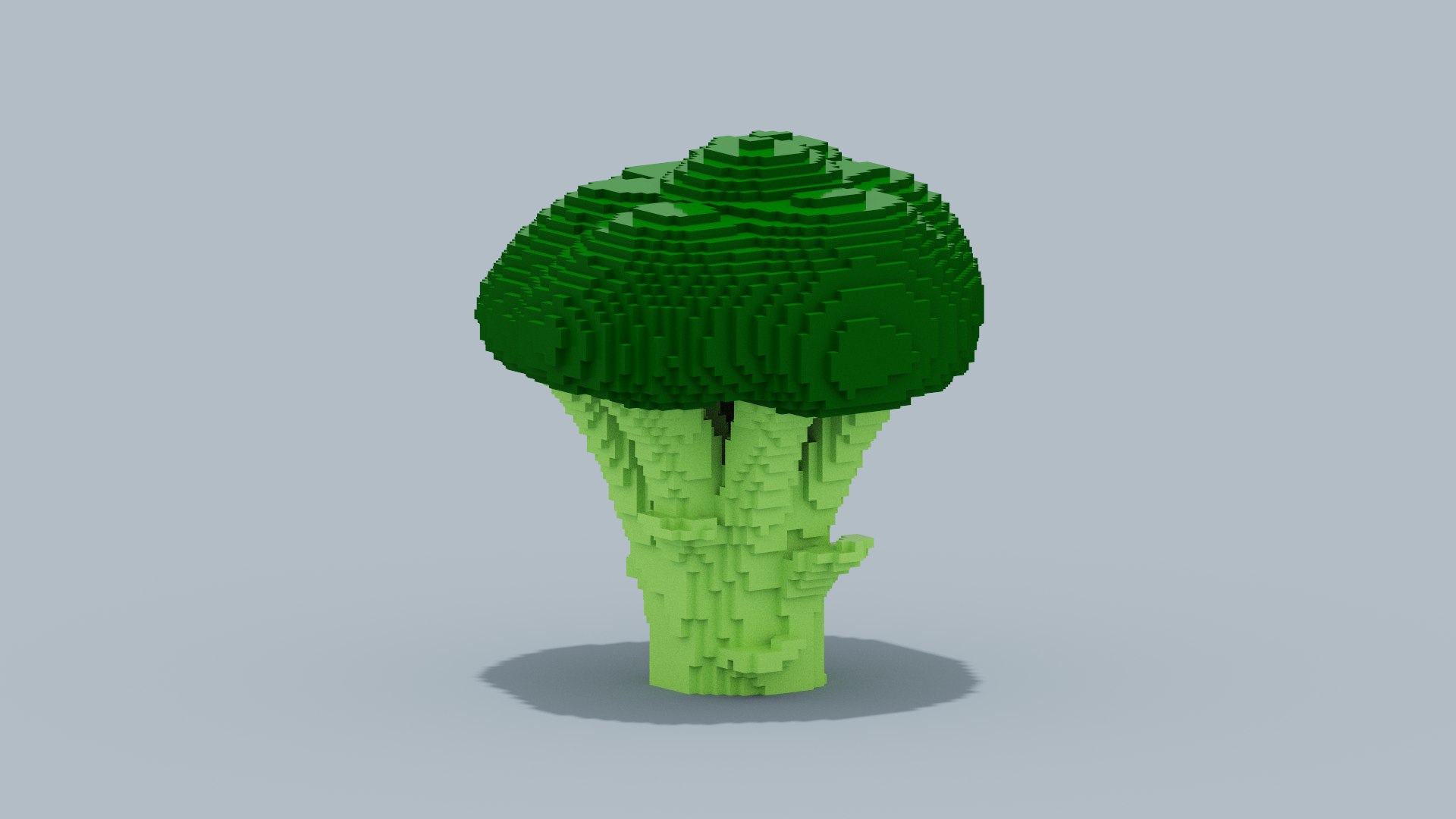 Voxel Broccoli 3D Model - TurboSquid 2043376