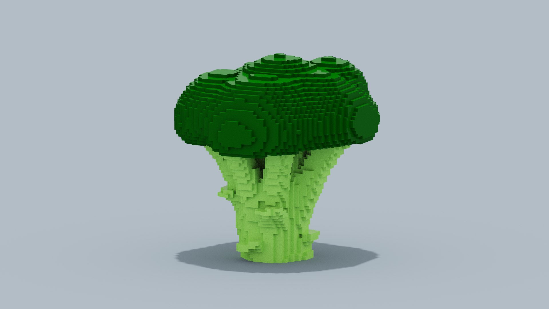 Voxel Broccoli 3D Model - TurboSquid 2043376
