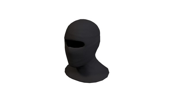 Modello 3D Passamontagna donna cappello maschera cappuccio