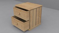 Ikea HURDAL Chest with 2 drawers light brown