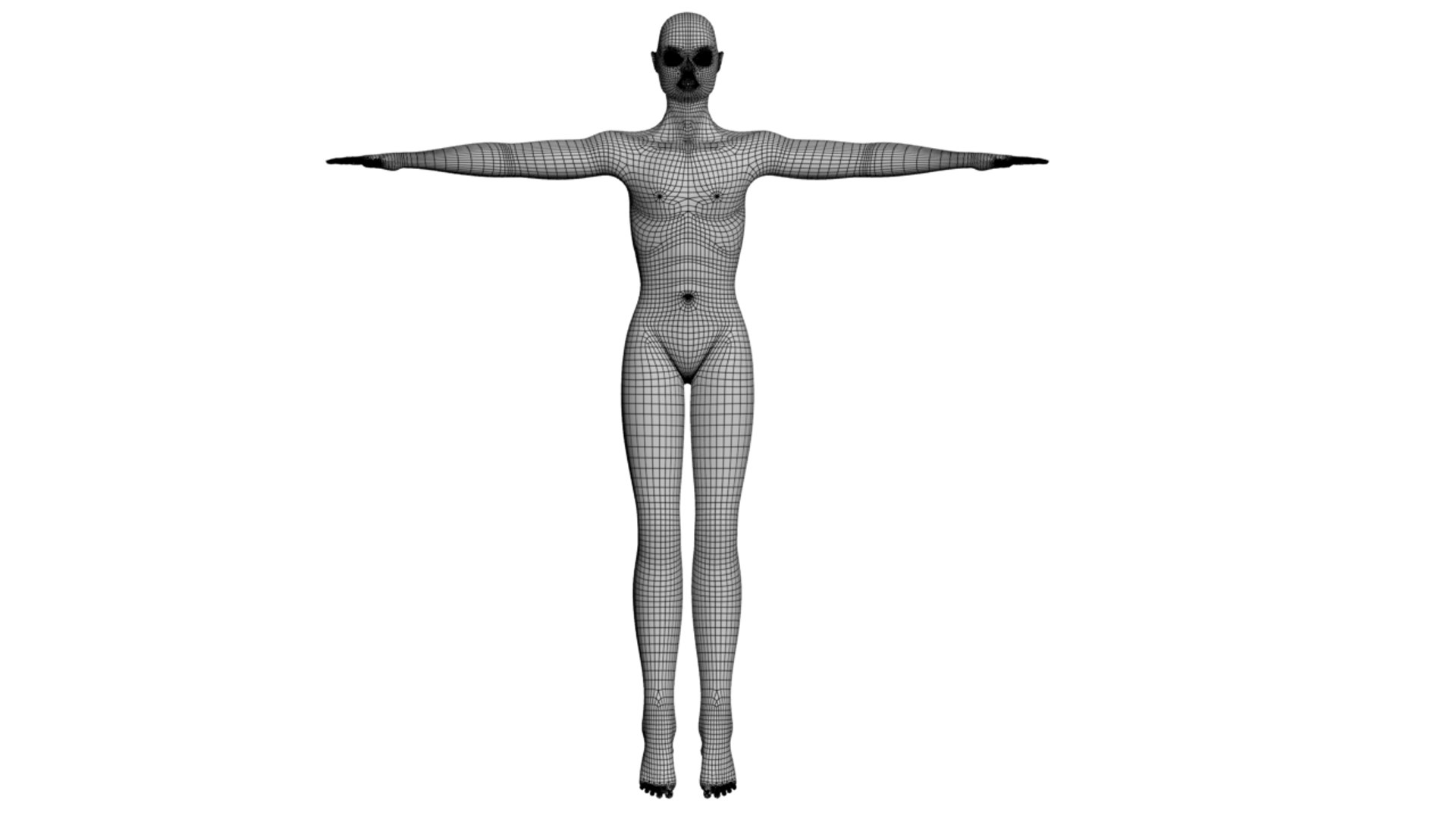 Human Base Model Unisex Model - TurboSquid 2230587