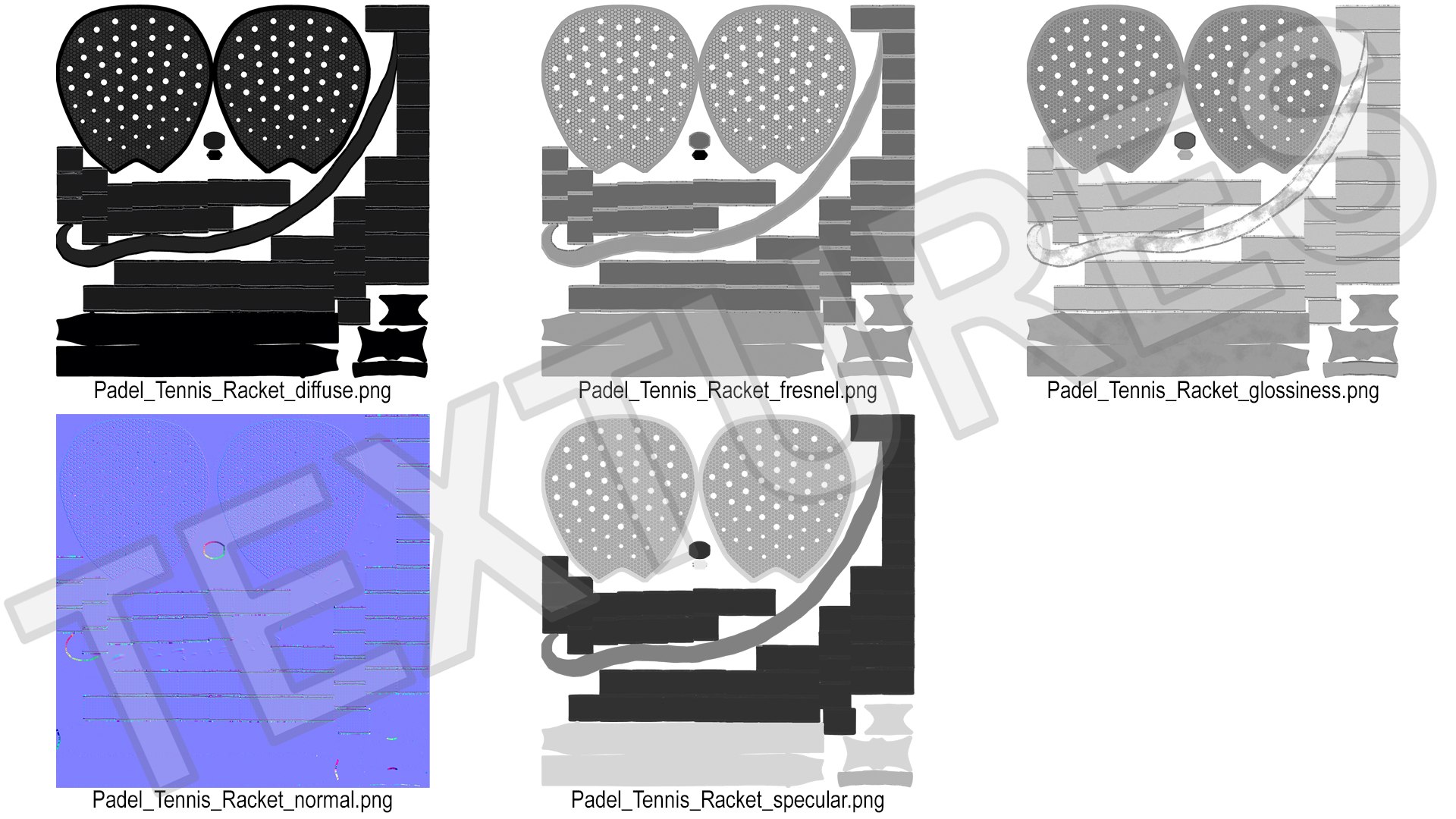 3D Model Padel Tennis Racket - TurboSquid 2234666