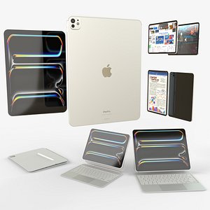 Apple iPad Pro 2024 in Silver full Collection