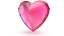 Heart Shape Pink Topaz 3D model