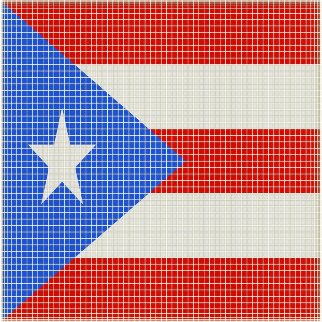 3D Model USA States Puerto Rico Cloth Flag Wall Mount Animated Loop ...
