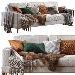 3D capri sofa bear fur
