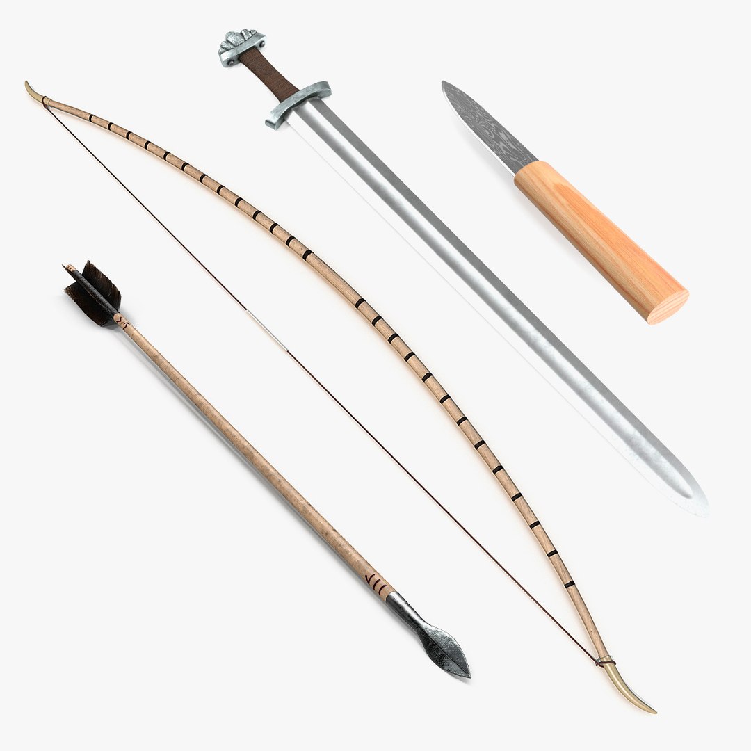 Vikings Weapons Collection 5 3D model preview