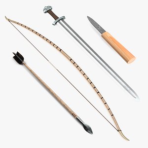 3D Vikings Weapons Collection 5 model