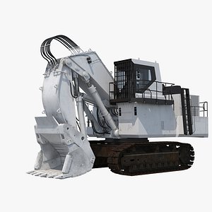 3D size shovel boom excavator