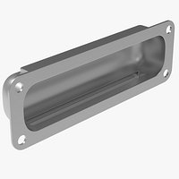 Recessed Metal Handle