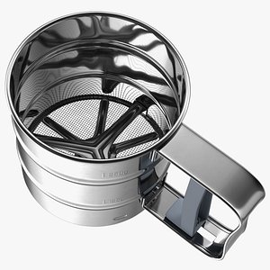 stainless steel flour sifter 3D model