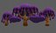 Trees Cartoon V38 3D model
